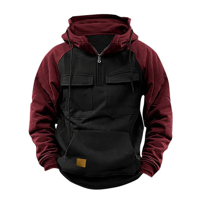 Warme Hoodie met Trendy Colorblock Ontwerp – Milan