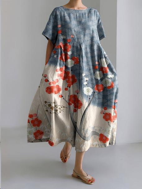 Maxi Jurk Elegant Bloemenprint Tijdloos Design – Noëlle