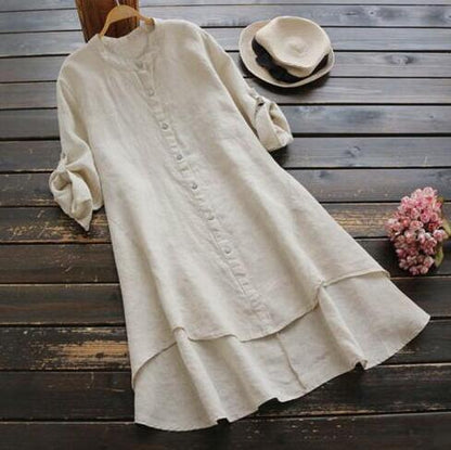 Oversized Katoenen Linnen Zomerjurk voor Dames – Eveline
