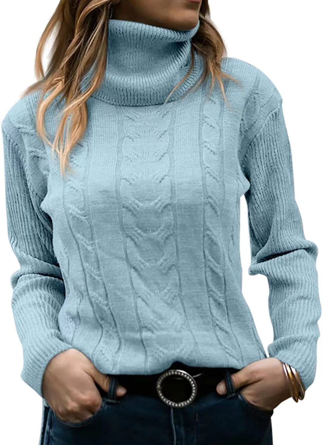 Warme Coltrui met Gedraaid Garen voor Winter – Odette
