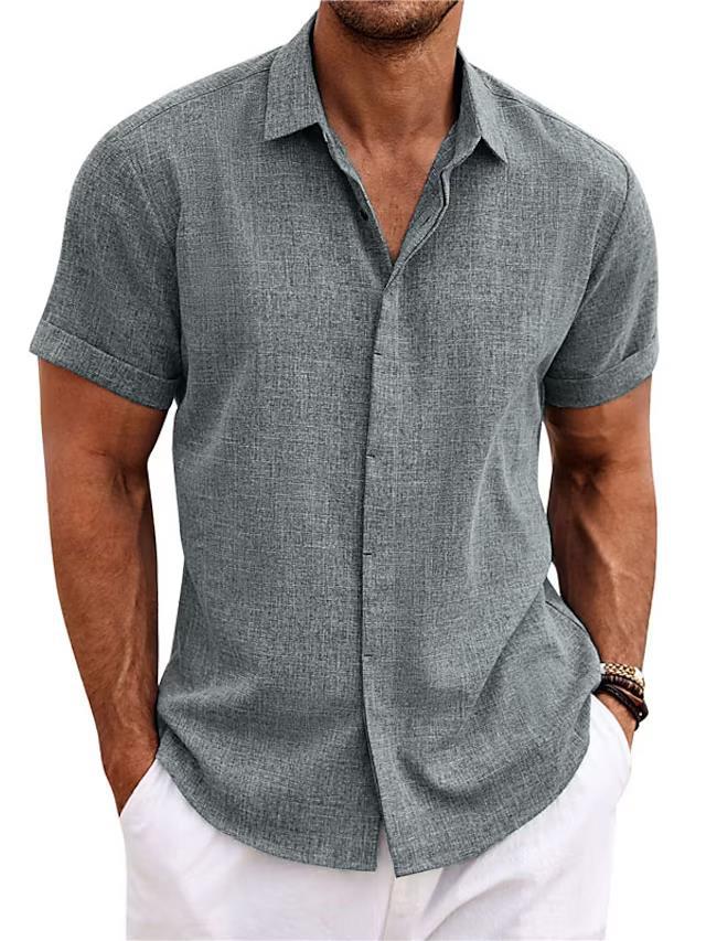 Korte Mouwen Overhemd Casual en Comfortabel – Axton
