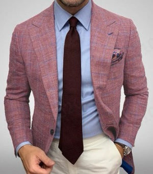 Modieuze herenblazer met slanke pasvorm en zakken – Thomas