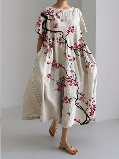 Maxi Jurk Elegant Bloemenprint Tijdloos Design – Noëlle