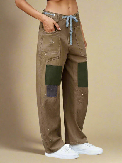 Brede Comfortabele Katoenen Broek voor Dagelijks Gebruik – UrbanVibe