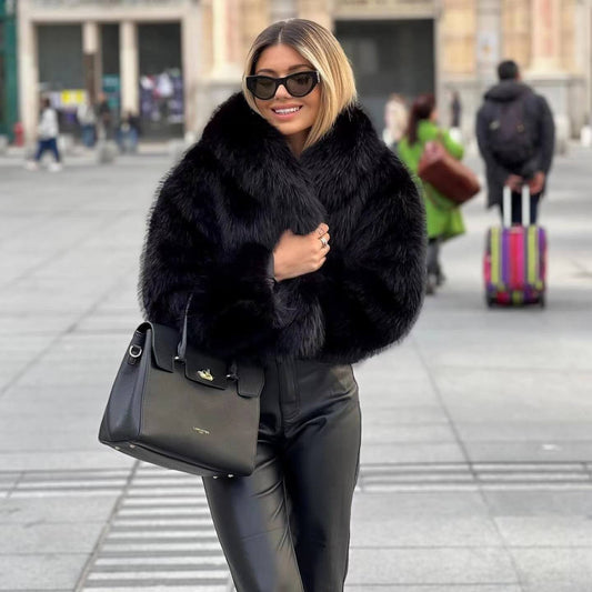 Luxe dames bontjas met warme en elegante pasvorm – Valentina