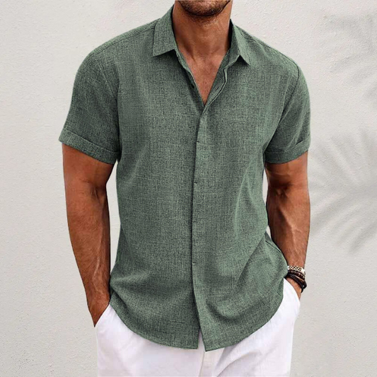 Lente zomer herenoverhemd ademend comfortabel stijl – Renovar