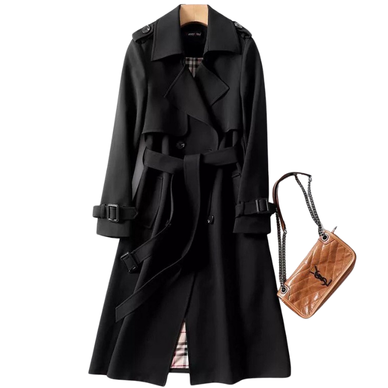 Trenchcoat voor Dames met Tailleceintuur en Knoopsluiting – Jade