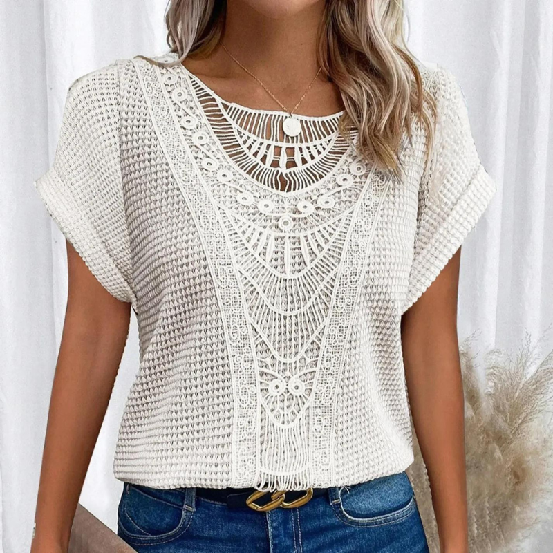 Zomerblouse voor dames met ademend katoen – Liva