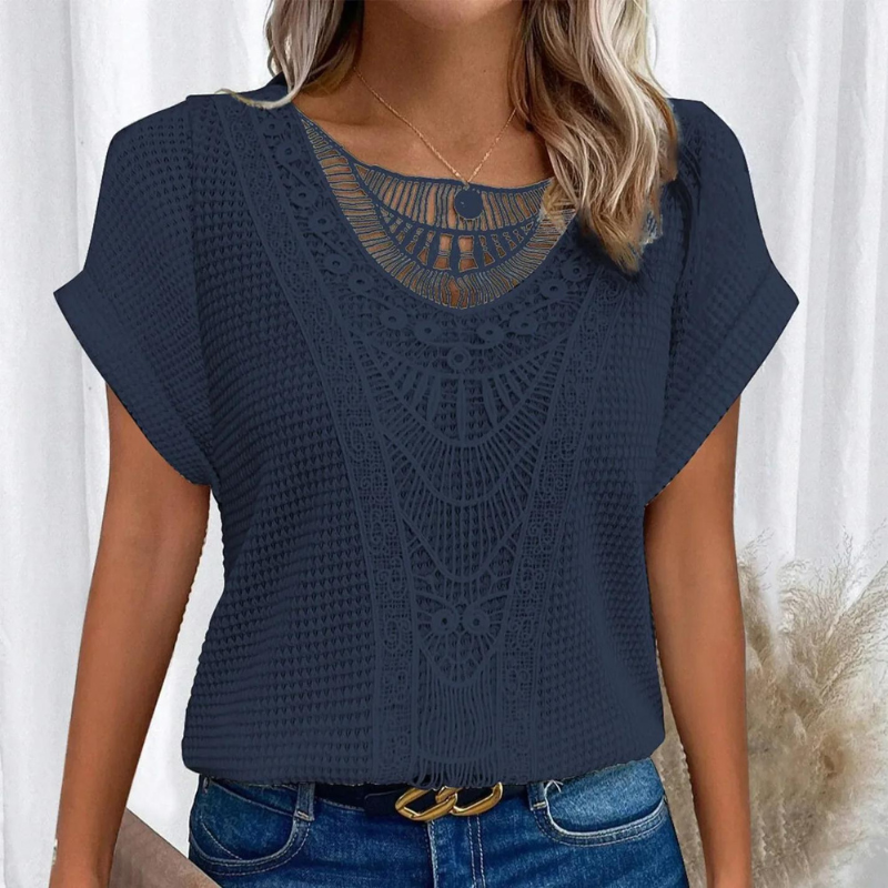 Zomerblouse voor dames met ademend katoen – Liva