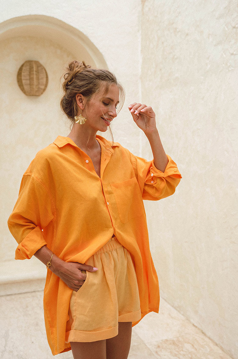 Linnen dames blouse oversized zomer – Sofie