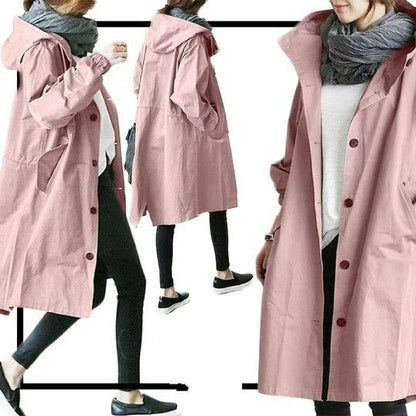 Waterafstotende trenchcoat voor heren met knoopsluiting – Eliano