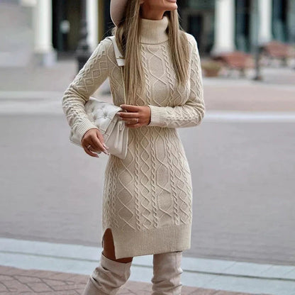 Gebreide winterjurk voor dames – Sophie