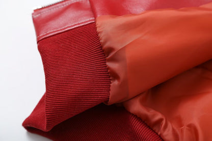 Synthetisch leren bomberjack voor dames – Sophia