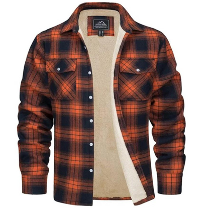 Geruite fleece jas voor heren – Thomas