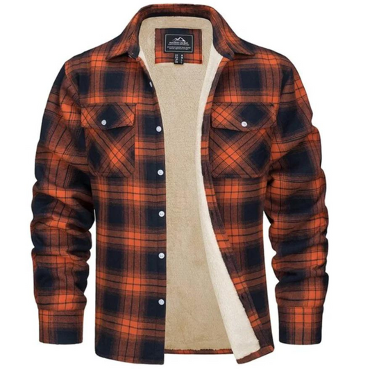 Geruite fleece jas voor heren – Thomas
