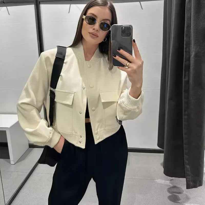 Minimalistisch bomberjack voor dames – Sophie