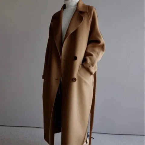 Elegante wintermantel met luxe afwerking voor dames – Evelyn