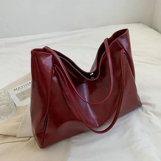 PU leren tote bag met ruimte voor dames – Mirella