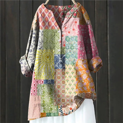 Damesblouse met bloemenprint en elegant ontwerp – Liora