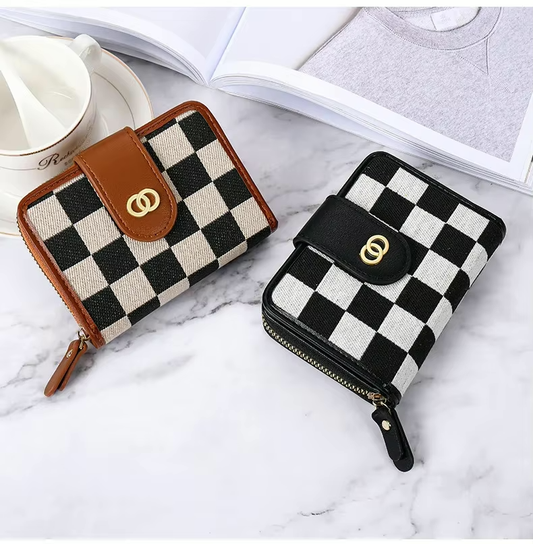 Compacte PU leren portemonnee voor dames – Zafina