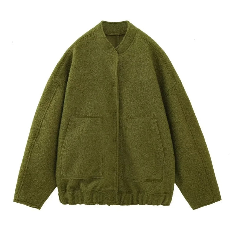 Elegante wollen winterjas voor dames – Genevra