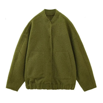 Elegante wollen winterjas voor dames – Genevra
