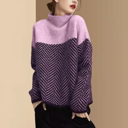 Trendy contrast trui voor een stijlvolle look – Sabrina