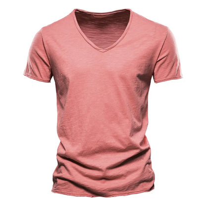 Ademend katoenen zomershirt met slim fit – Milan
