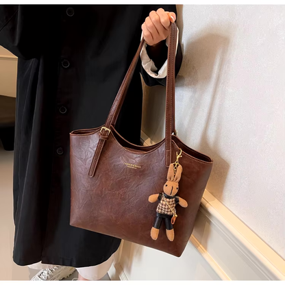 Vintage vegan tote bag met charme voor dames – Elvyna
