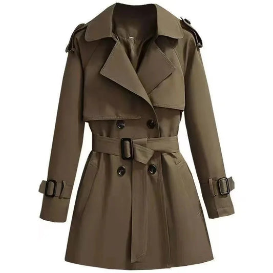 Vintage trenchcoat met ceintuur voor dames – Eveline