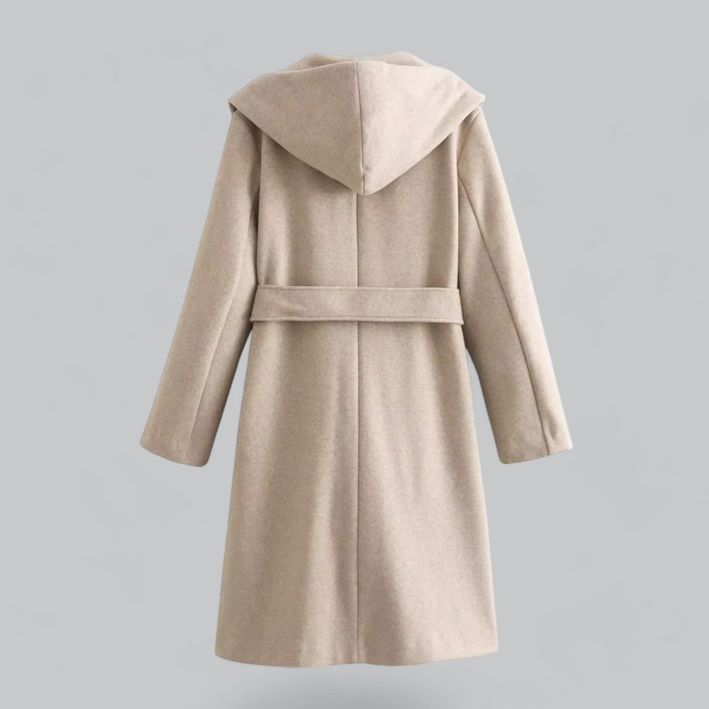 Casual trenchcoat met capuchon en ceintuur voor dames – Marit