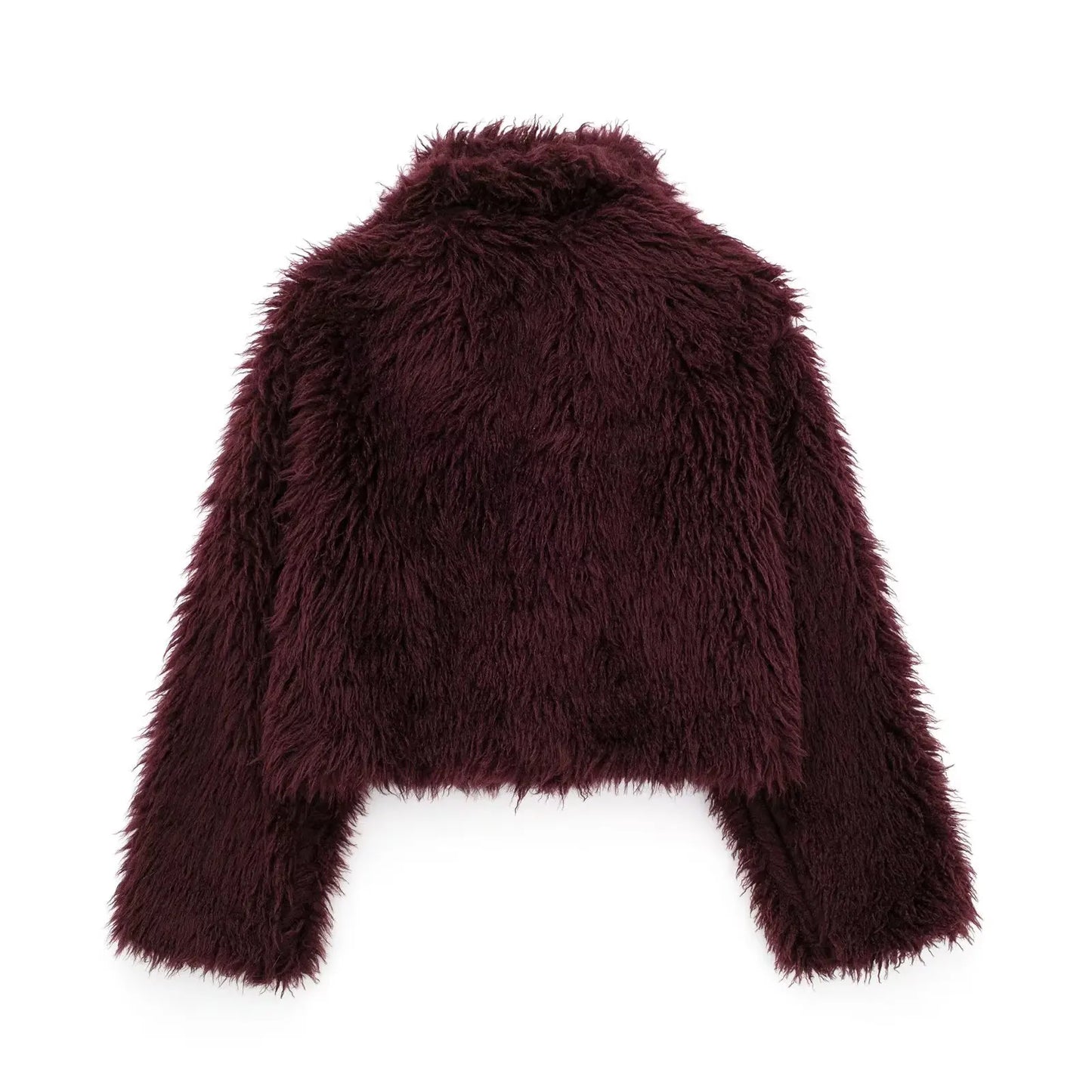 Warme fuzzy nepleren jas voor dames – Isabelle