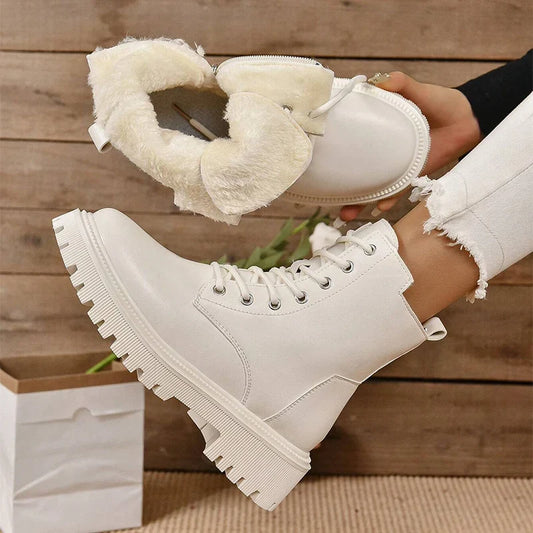 Warme waterafstotende enkelboots voor dames – NovaStep