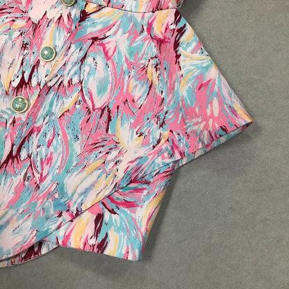 Strapless mini jurk met print en sculptuurvorm – Kyra