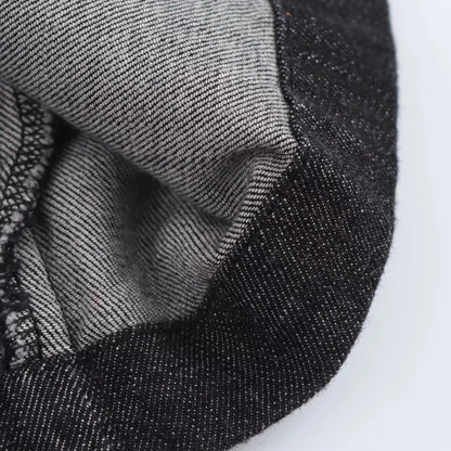 Denim overhemdjurk met knopen en kraag – Sylvie