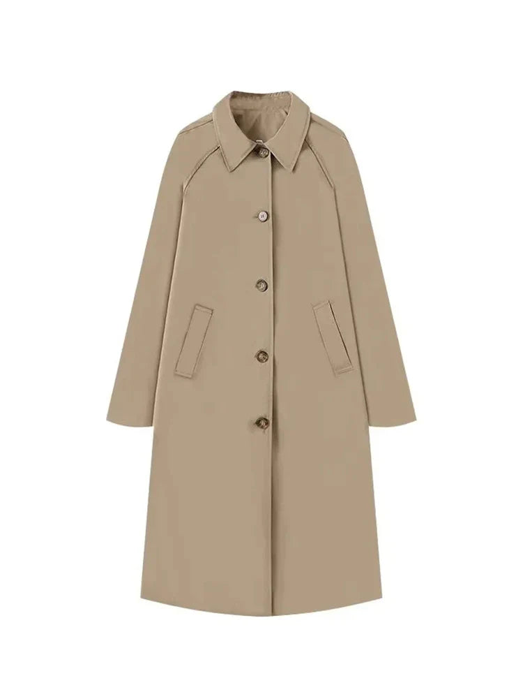 Lente Trenchcoat voor Dames met Ruitvoering – Maud