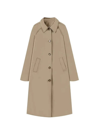Lente Trenchcoat voor Dames met Ruitvoering – Maud
