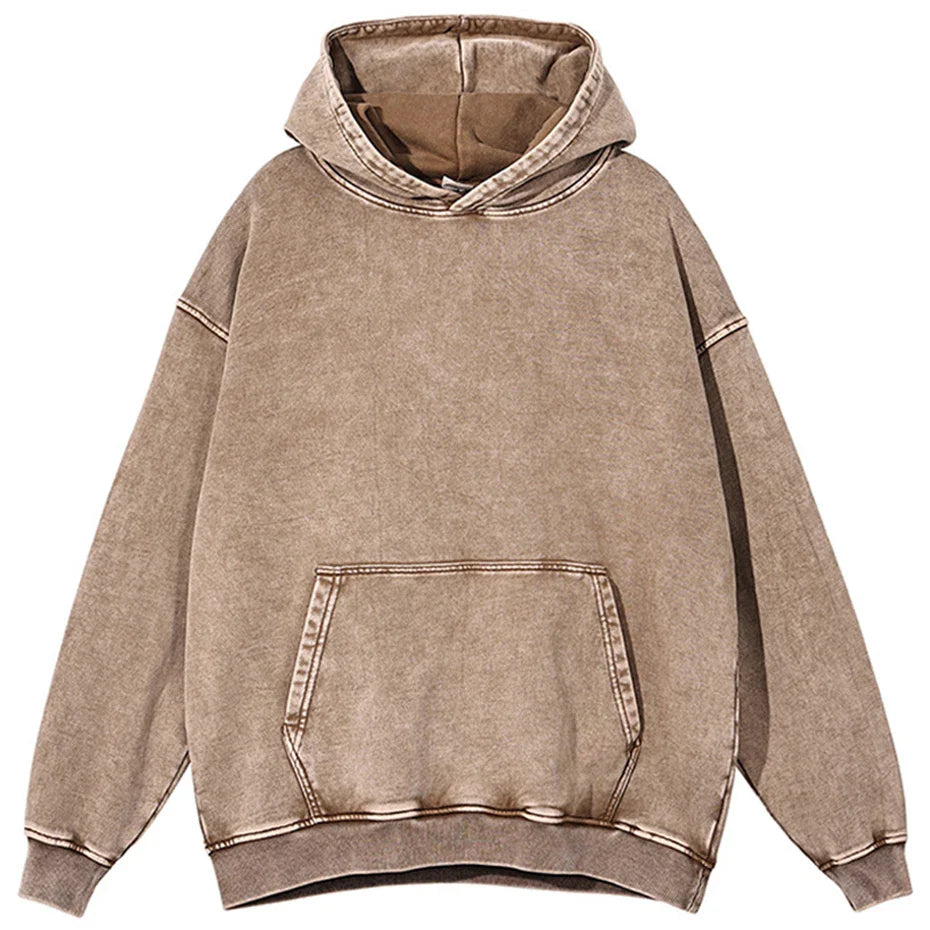 Stoere Vintage Hoodie met Oversized Pasvorm - Finn
