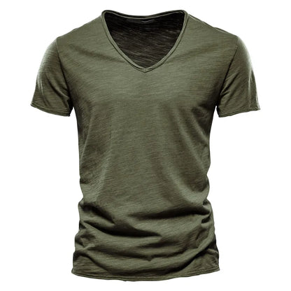 Ademend katoenen zomershirt met slim fit – Milan