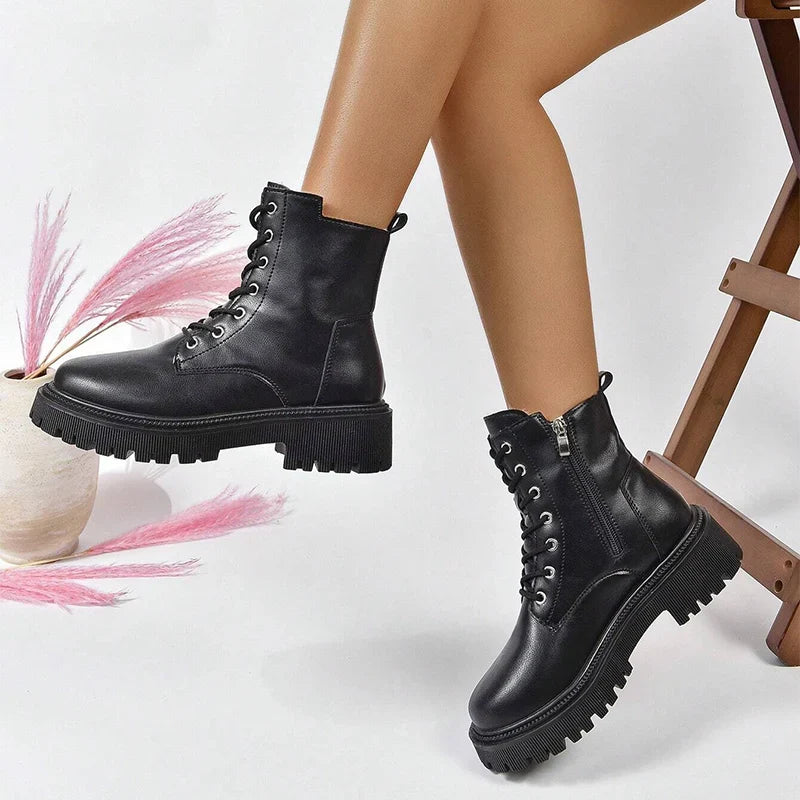 Warme waterafstotende enkelboots voor dames – NovaStep