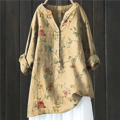 Damesblouse met bloemenprint en elegant ontwerp – Liora