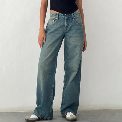 High Waist Wide-Leg Damesjeans in Diverse Kleuren – Ysella