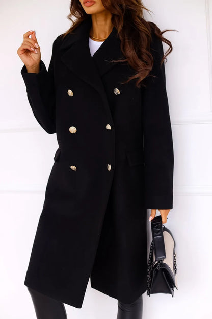 Geruite getextureerde winterjas voor dames – Isabella