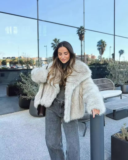Luxe Winterjas voor Dames met Nepbontlook – Sophie