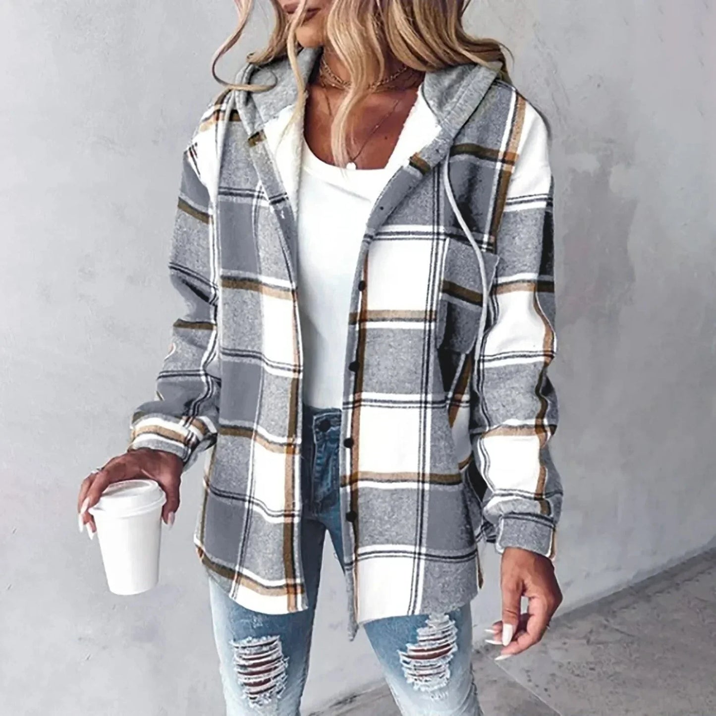 Warme Herfstjas met Capuchon voor Comfort – Evi