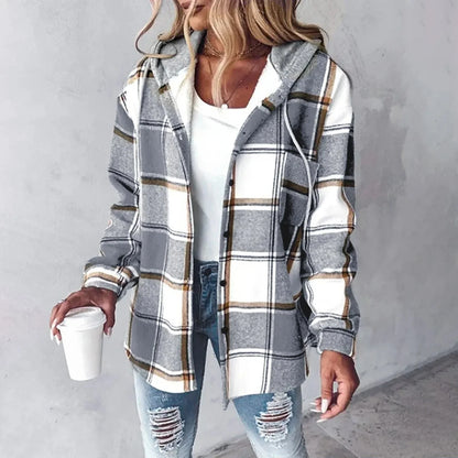 Warme Herfstjas met Capuchon voor Comfort – Evi