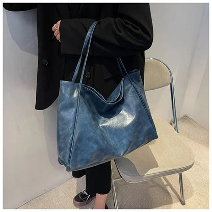 PU leren tote bag met ruimte voor dames – Mirella