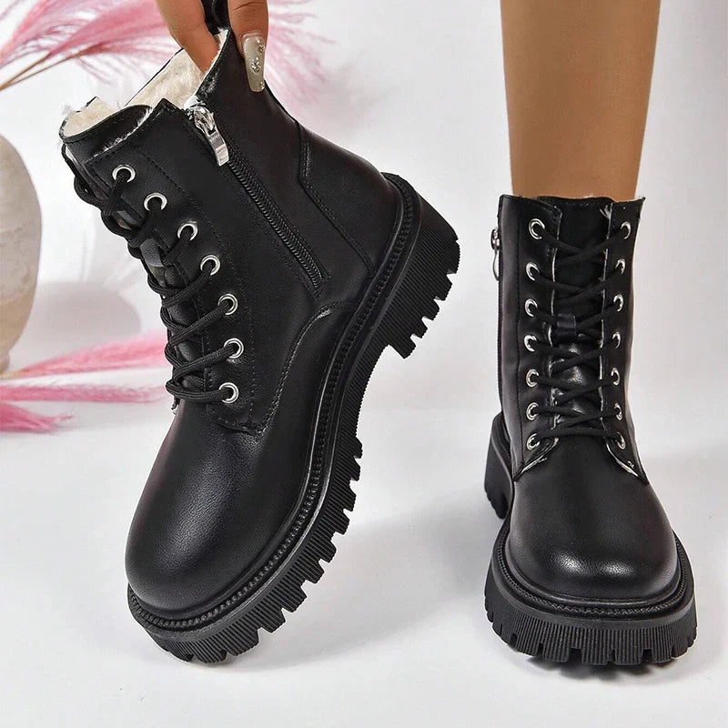 Warme waterafstotende enkelboots voor dames – NovaStep