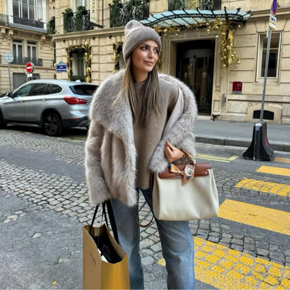 Luxe Winterjas voor Dames met Nepbontlook – Sophie