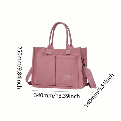 Elegante canvas schoudertas voor dames – Rilana